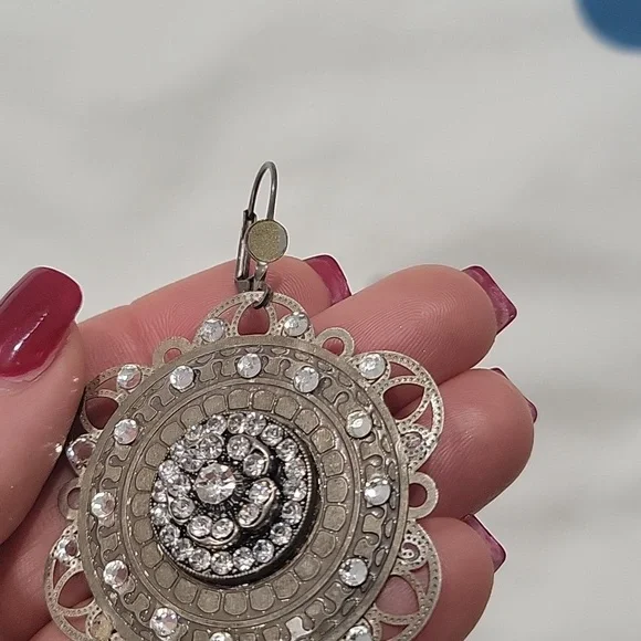 Swarovski crystal earrings - Picture 3 of 4